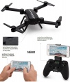 SKLÁDACÍ DRON PREDÁTOR 23cm S ONLINE PŘENOSEM OBRAZU