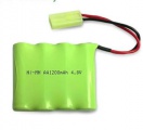 Baterie 4.8V 1200mAh Ni-MH pro RC Stavební stroje 