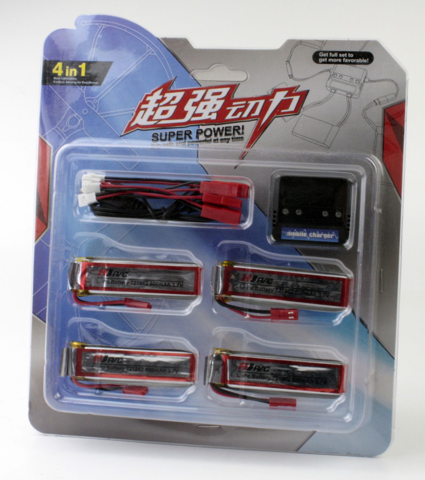 Li-Pol 600mAh 3,7V 4ks