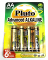 Alkalické baterie Pluto 1.5V AA (4ks)